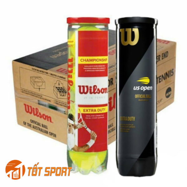 Thùng Banh Tennis Wilson Đỏ 4 Trái ( 18Lon)