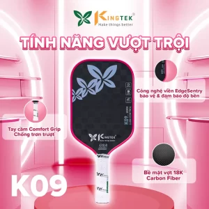 Vợt Pickleball Kingtek K09 Luxx Control 16mm