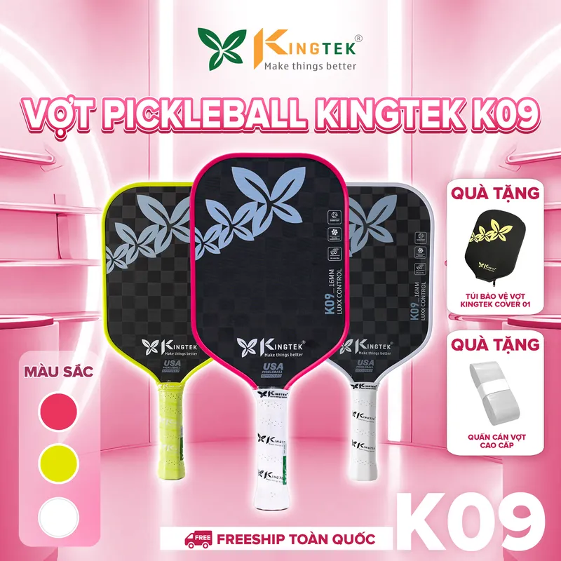 Vợt Pickleball Kingtek K09 Luxx Control 16mm