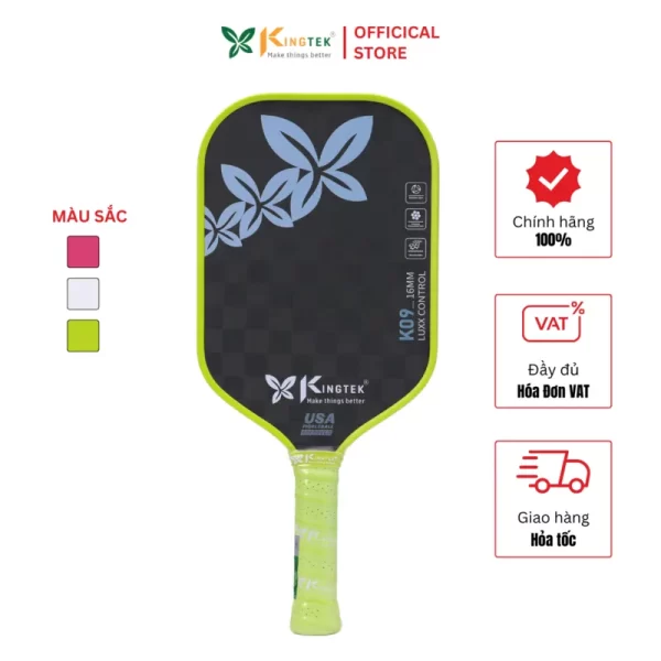 Vợt Pickleball Kingtek K09 Luxx Control 16mm