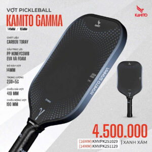 Vợt Pickleball Kamito Gamma 14mm/16mm