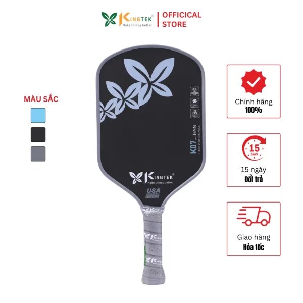 Vợt Pickleball Kingtek K07 High Performance 16mm – Chính Hãng