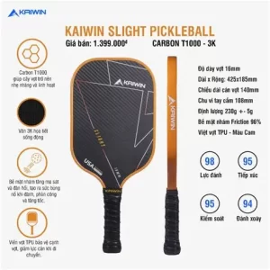 Vợt Pickleball Kaiwin Slight T1000 16mm