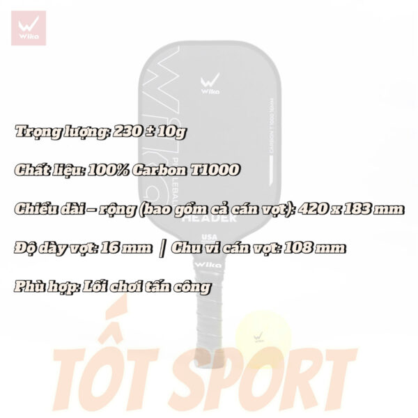 Vợt Pickleball Wika Header