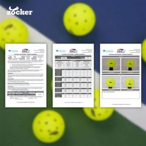 Combo 3 quả bóng thi đấu Pickleball Zocker Five Star
