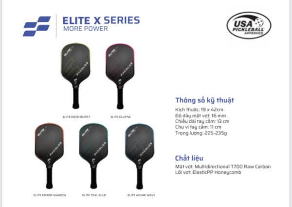 Vợt Pickleball Pro Series – Elite X